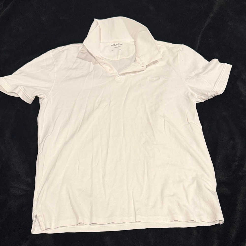 Calvin Klein Men's Classic White Polo